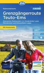 BVA Radwanderkarte Grenzg&auml;ngerroute Teuto-Ems 1:50.000
