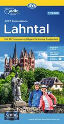 BVA ADFC Regionalkarte Lahntal, mit Knotenpunkten 1:75.000