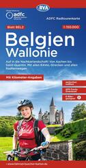 BVA ADFC Radtourenkarte Belgien Wallonie 1:150.000