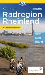 BVA Radwanderkarte RadRegion Rheinland die sch&ouml;nsten Radtouren mit Knotenpunkten 1:100.000