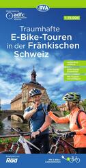 BVA ADFC Regionalkarte Traumhafte E-Bike-Touren in der Fr&auml;nkischen Schweiz 1:75.000