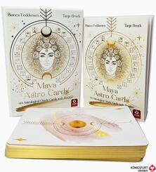 Maya Astro Cards: 44 astrological oracle cards with booklet, m. 1 Buch, m. 1 Beilage