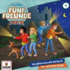 F&uuml;nf Freund JUNIOR - Das geheimnisvolle Ger&auml;usch/Der verlorene Schatz,1 Audio-CD