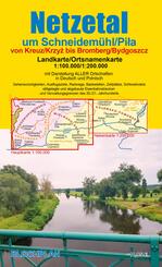 Landkarte Netzetal um Schneidem&uuml;hl/Pila