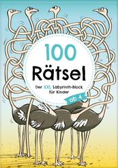 100 R&auml;tsel: Der XXL Labyrinth-Block f&uuml;r Kinder ab 4