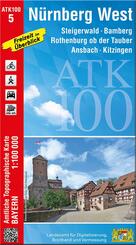 ATK100-5 N&uuml;rnberg West (Amtliche Topographische Karte 1:100000)