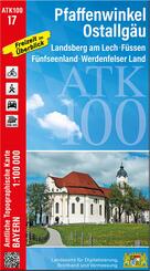 ATK100-17 Pfaffenwinkel, Ostallg&auml;u (Amtliche Topographische Karte 1:100000)