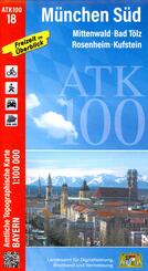 ATK100-18 M&uuml;nchen S&uuml;d (Amtliche Topographische Karte 1:100000)
