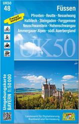 UK50-48 F&uuml;ssen (Umgebungskarte 1:50000)