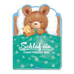 TR&Ouml;TSCH - Schlaf ein, mein kleiner B&auml;r | Beruhigende Gutenachtgeschichte mit liebevollen Reimen | Pappbilderbuch mit zauberhaften Illustrationen f&uuml;r ein entspanntes Abendritual | Ab 18 Monaten