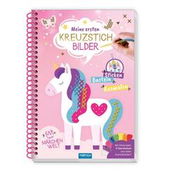 Tr&ouml;tsch Bastelbuch Besch&auml;ftigungsbuch Meine ersten Kreuzstichbilder M&auml;rchenwelt
