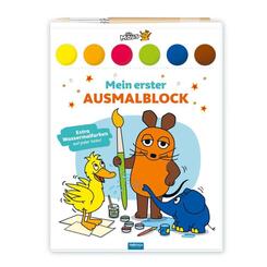 TR&Ouml;TSCH - Die Maus | Mein erster Ausmalblock | Malblock mit Wasserfarben (Ab 3 Jahren)