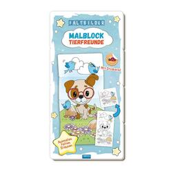 TR&Ouml;TSCH - Malbuch Faltbilder Malblock Tierfreunde