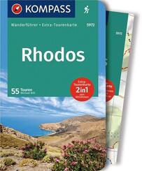 KOMPASS Wanderf&uuml;hrer Rhodos, 55 Touren