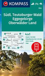 KOMPASS Wanderkarte 844 S&uuml;dlicher Teutoburger Wald - Eggegebirge - Oberw&auml;lder Land 1:50.000