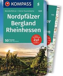 KOMPASS Wanderf&uuml;hrer Nordpf&auml;lzer Bergland, Rheinhessen, 50 Touren mit Extra-Tourenkarte