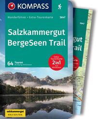 KOMPASS Wanderf&uuml;hrer Salzkammergut BergeSeen Trail, 61 Touren mit Extra-Tourenkarte