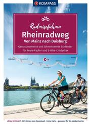 KOMPASS Radreisef&uuml;hrer Rheinradweg von Mainz bis Duisburg