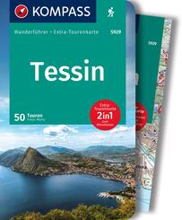 KOMPASS Wanderf&uuml;hrer Tessin, 50 Touren mit Extra-Tourenkarte
