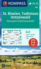 KOMPASS Wanderkarte 898 St. Blasien, Todtmoos, Hotzenwald, Naturpark S&uuml;dschwarzwald 1:25.000