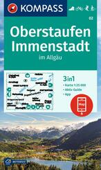 KOMPASS Wanderkarte 02 Oberstaufen, Immenstadt im Allg&auml;u 1:25.000