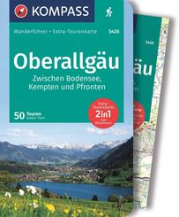 KOMPASS Wanderf&uuml;hrer Oberallg&auml;u, 50 Touren zwischen Bodensee, Kempten und Pfronten, mit Extra-Tourenkarte