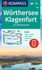 KOMPASS Wanderkarte 061 W&ouml;rthersee, Klagenfurt am W&ouml;rthersee 1:25.000