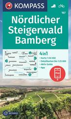 KOMPASS Wanderkarte 167 N&ouml;rdlicher Steigerwald, Bamberg 1:50.000