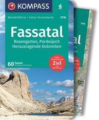 KOMPASS Wanderf&uuml;hrer Fassatal, Rosengarten, 60 Touren mit Extra-Tourenkarte
