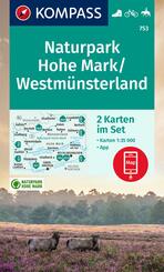 KOMPASS Wanderkarten-Set 753 Naturpark Hohe Mark / Westm&uuml;nsterland (2 Karten) 1:35.000