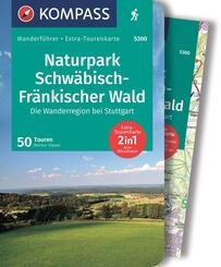 KOMPASS Wanderf&uuml;hrer Naturpark Schw&auml;bisch-Fr&auml;nkischer Wald, Die Wanderregion bei Stuttgart, 50 Touren mit Extra-Tourenkarte