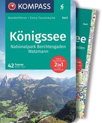 KOMPASS Wanderf&uuml;hrer K&ouml;nigssee, Nationalpark Berchtesgaden, Watzmann, 42 Touren mit Extra-Tourenkarte