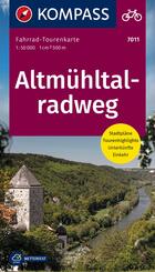 KOMPASS Fahrrad-Tourenkarte Altm&uuml;hltalradweg 1:50.000