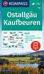 KOMPASS Wanderkarte 188 Ostallg&auml;u, Kaufbeuren 1:50.000