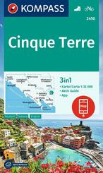 KOMPASS Wanderkarte 2450 Cinque Terre 1:35.000