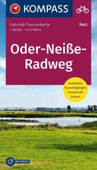 KOMPASS Fahrrad-Tourenkarte Oder-Nei&szlig;e-Radweg 1:50.000