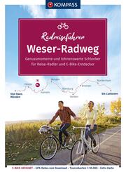 KOMPASS Radreisef&uuml;hrer Weser-Radweg