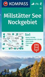 KOMPASS Wanderkarte 63 Millst&auml;tter See, Nockgebiet 1:50.000