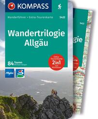 KOMPASS Wanderf&uuml;hrer Wandertrilogie Allg&auml;u, 84 Touren mit Extra-Tourenkarte