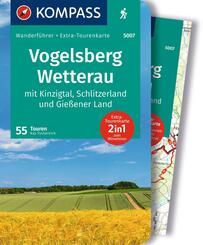 KOMPASS Wanderf&uuml;hrer Vogelsberg-Wetterau, 55 Touren mit Extra-Tourenkarte