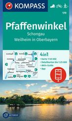 KOMPASS Wanderkarte 179 Pfaffenwinkel, Schongau, Weilheim i. OB 1:50.000