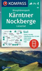 KOMPASS Wanderkarte 66 Biosph&auml;renpark K&auml;rntner Nockberge, Liesertal 1:50.000