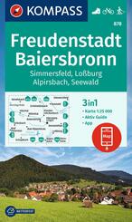 KOMPASS Wanderkarte 878 Freudenstadt, Baiersbronn, Simmersfeld, Lo&szlig;burg, Alpirsbach 1:25.000