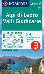 KOMPASS Wanderkarte 071 Alpi di Ledro, Valli Giudicarie 1:35.000