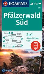 KOMPASS Wanderkarte 473 Pf&auml;lzerwald S&uuml;d 1:25.000