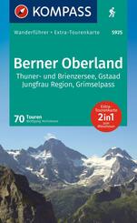 KOMPASS Wanderf&uuml;hrer Berner Oberland, 70 Touren mit Extra-Tourenkarte