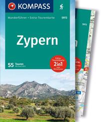 KOMPASS Wanderf&uuml;hrer Zypern, 55 Touren mit Extra-Tourenkarte