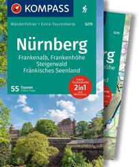 KOMPASS Wanderf&uuml;hrer N&uuml;rnberg, Frankenalb, Frankenh&ouml;he, Steigerwald, Fr&auml;nkisches Seenland, 55 Touren mit Extra-Tourenkarte