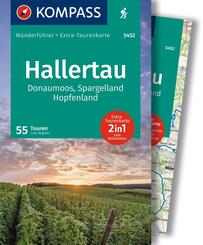 KOMPASS Wanderf&uuml;hrer Hallertau, Donaumoos, Spargelland, Hopfenland, 55 Touren mit Extra-Tourenkarte