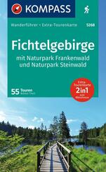 KOMPASS Wanderf&uuml;hrer Fichtelgebirge mit Naturpark Frankenwald und Naturpark Steinwald, 55Touren mit Extra-Tourenkarte
